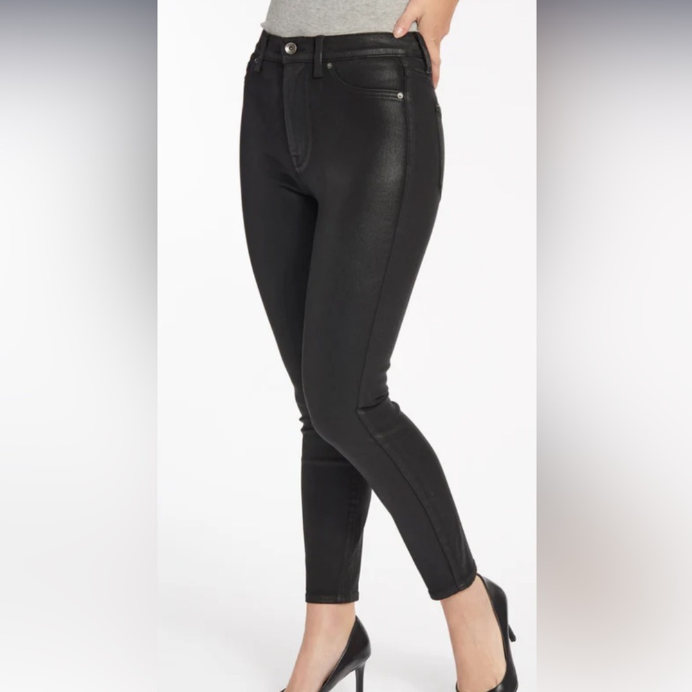 Splendid HIGH WAIST COATED SKINNY ANKLE JEAN